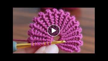 SUPER EASY TUNUSİAN KNİTTİNG - How to make Tunisian Crochet Knitting