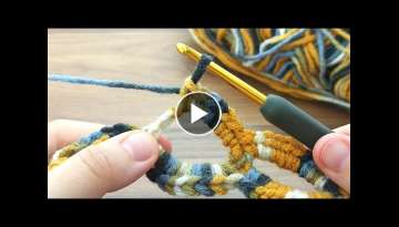 Amazing Hair band making with very easy crochet batik yarn