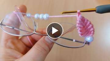 great crochet knit for sparkly glasses/ışıltılı gözlükler için harika tığ işi örgü