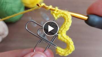 Super Crochet with a Paperclip - Ataş İle Tığ İşi Örgü Modeli