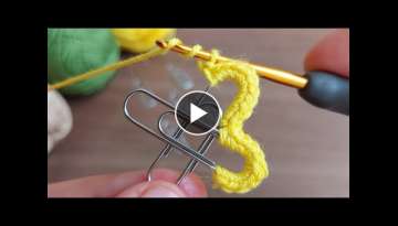 Super Crochet with a Paperclip - Ataş İle Tığ İşi Örgü Modeli