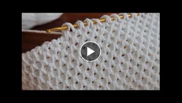 Super Tunisian Knitting - How to Make Tunisian Knitting Baby Blanket for Beginners online Tutori...