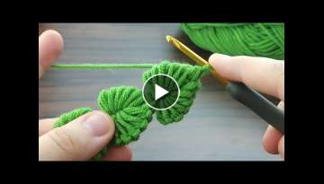 Amazing For beginners Very easy crochet baby bandana making #knitting #crochet
