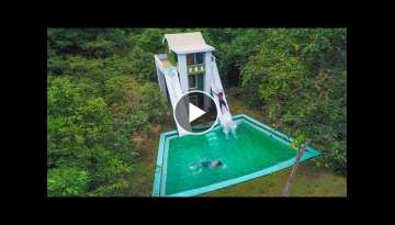 Build Amazing Millionaire Swimming Pool Around Multi Stories Villa