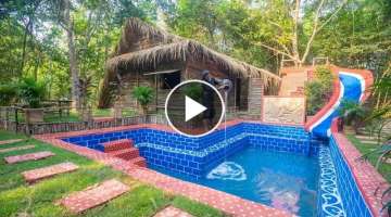 Build The Most Beautiful Millionaire Swimming Pool Villa by ancient skills