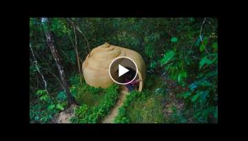 I Build The Most Beautiful Snail Shell-shaped Home Shelter, Survival Shelter Ideas Home Design
