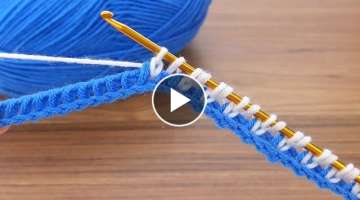 Amazing Two color Super Easy Tunisian Crochet Baby Blanket For Beginners online Tutorial Tunisian