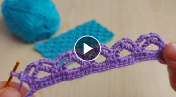 Beautiful Easy Crochet Knitting Pattern - Sadece Zincir İle Yapılan Örgü Modeli