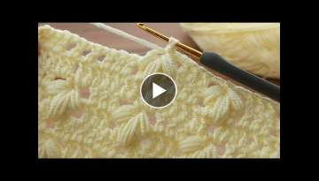 Amazing Very easy crochet filled pistachio baby blanket model online tutorial