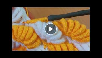 crochet banana knit baby blanket/ Tığ işi muz örgü bebek battaniye modeli