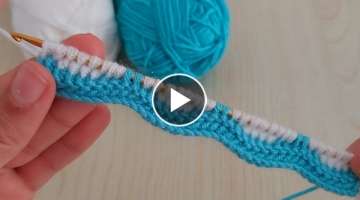 Super Easy Tunisian Crochet - Tunus İşi Yelek Battaniye Örgü Modeli