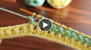 Amazing Ver Easy Very Beautiful Tunisian Knitting - Tunus İşi Şahane Kolay Örgü Modeli