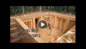 Build The Most Stunning Underground Temple as a Survival Shelter