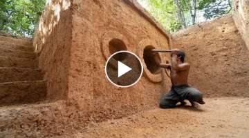 Build The Secret Underground Tunnel House In Deep Jungle using Ancient Skills