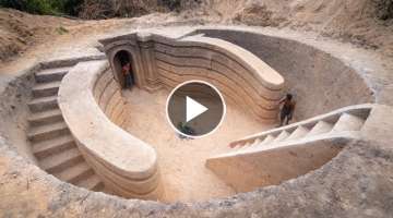 How To Build The World Biggest Underground House, JungleSurvival Architecture
