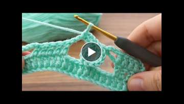 Fantastic blue color ring pattern Super Easy Crochet Baby Blanket For Beginners online Tutorial