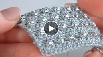 SHINE and BEAUTY Super Crochet PATTERN with BEADS/Crochet very SIMPLY and FAST to remember