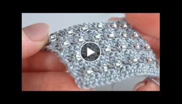 SHINE and BEAUTY Super Crochet PATTERN with BEADS/Crochet very SIMPLY and FAST to remember