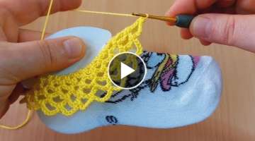 Fancy crochet for tiny feet / Minik ayaklar için süslü tığ işi
