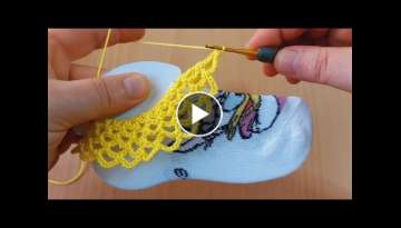 Fancy crochet for tiny feet / Minik ayaklar için süslü tığ işi