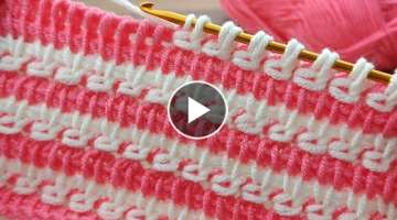 Gorgeous Very easy Tunisian crochet pattern with sequential loops #tunisiancrochet