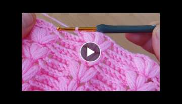 Extremely easy crochet knitting pattern / son derece kolay tığ işi örgü modeli