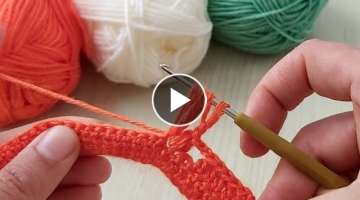 Amazing easy crochet knitting model - Inanılmaz kolay tığ işi örgü modeli
