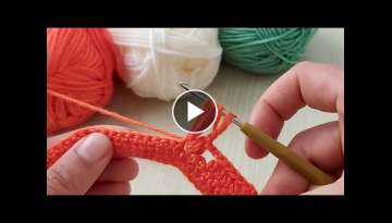 Amazing easy crochet knitting model - Inanılmaz kolay tığ işi örgü modeli