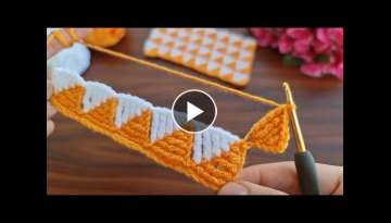 Wow Super easy, very crochet beautiful eye catching crochet Süper kolay, çok güzel, tığ iş...