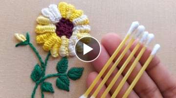 Amazing flower design with new trick|super easy flower design with easy trick