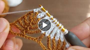 Super Easy Crochet Knitting Tığ İşi Bu Örgü Modelini Çok Seveceksiniz