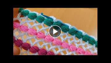 Easy crochet knitting with leftover yarns / Artık iplerle kolay tığ işi örgü