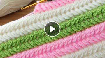 Easy crochet baby blanket with paternity back pattern online training for beginner
