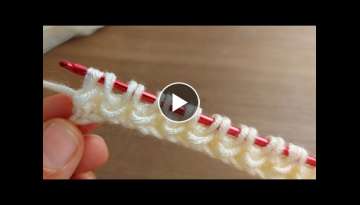 Super Easy Tunisian Knitting - Tunus İşi Çok Güzel Örgü Modeli