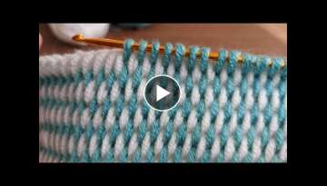 Super Easy Tunisian Knitting - Tunus İşi Muhteşemmm Örgü Modeli 