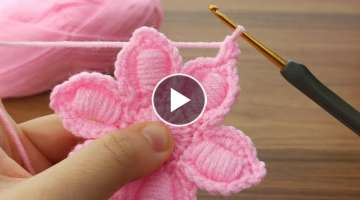 woww Great you will love it! I made a very easy crochet flower for you #crochet