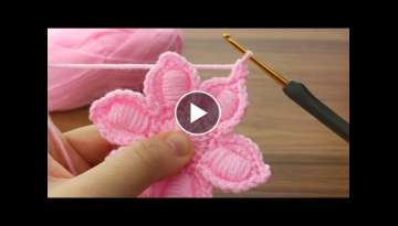  woww Great you will love it! I made a very easy crochet flower for you #crochet