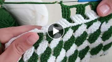 How to Easy Crochet Knitting Model - Tığ işi yelek battaniye modeli