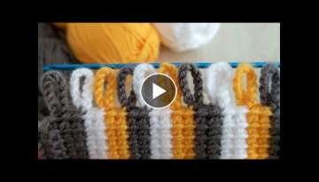 Super Easy Crochet Tunisian - Çook Guzel Tunus İşi Yelek Battaniye Örgü Modeli