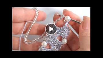 DELIGHT Delicate Beautiful Ornament or Lace Crochet/How to Add Beads to Your Crochet