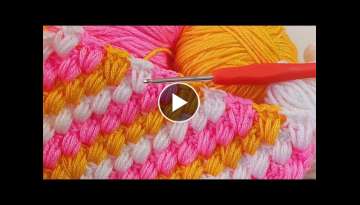 Süper easy crochet knitting pattern harika bir örgü tığ işi