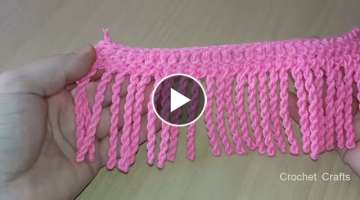 Süper easy crochet knitting -çok kolay örgü püskül yapımı