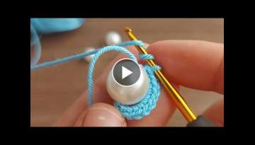 Super Easy Crochet Knitting - İnci İle yaptığım Tığ işi Örgü Modeline Bayılacaksınız
