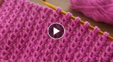 Super Easy Tunisian Crochet Baby Blanket For Beginners online Tutorial * #Tunisian