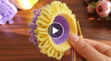 Wow Super Crochet How to make eye catching crochet knitting ,useful crochet decorative basket.