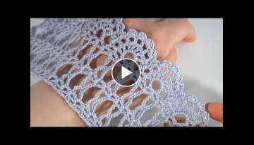 Beautiful CROCHET LACE/How do you crochet Lace?/EASY to CROCHET Tape LACE EDGE #crochetlace