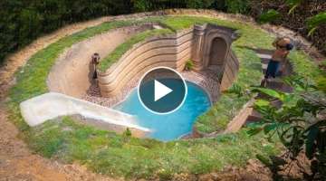 How We Build The World Biggest Underground House Swimming Pool, Jungle Survival Skills