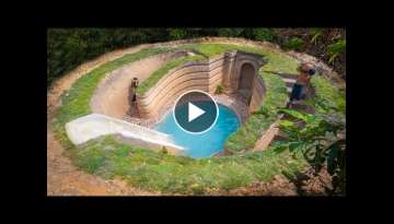 How We Build The World Biggest Underground House Swimming Pool, Jungle Survival Skills