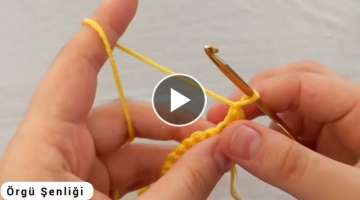Super Very Easy Crochet Knitting Pattern 