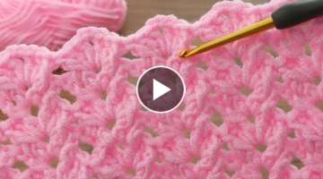 Wow..! a wonderfulll crochet model Very easy baby blanket crochet pattern explanation #crochet
